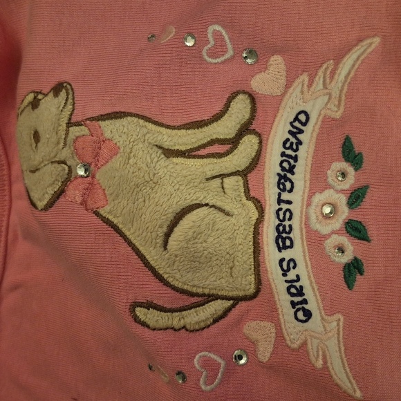 Gymboree girls size 5 Best Friends dog pink short sleeve shirt VGUC - Picture 4 of 4